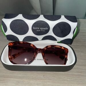 NEW Kate Spade tortoiseshell red sunglasses